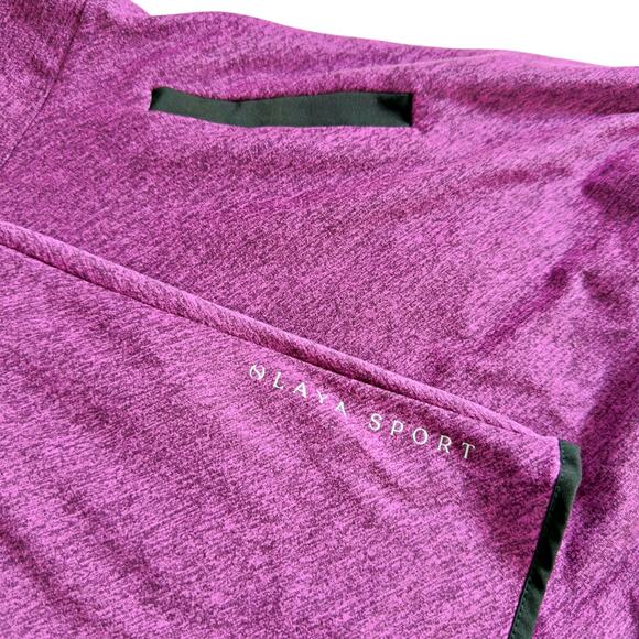 Olaya Sport Athletic Reflect Dress Mesh Panel Zip Collar XXL Tennis Golf Magenta - Picture 6 of 10